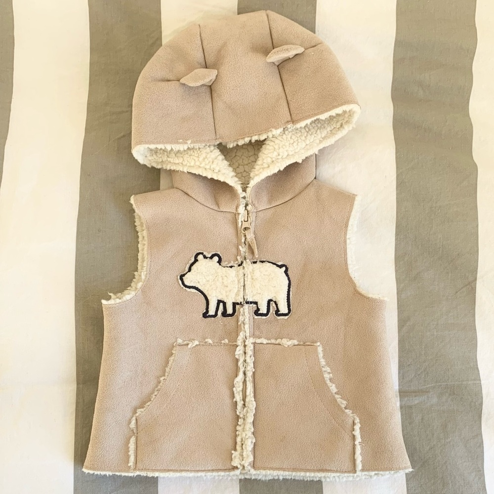 “Little Me” Sherpa Baby Vest